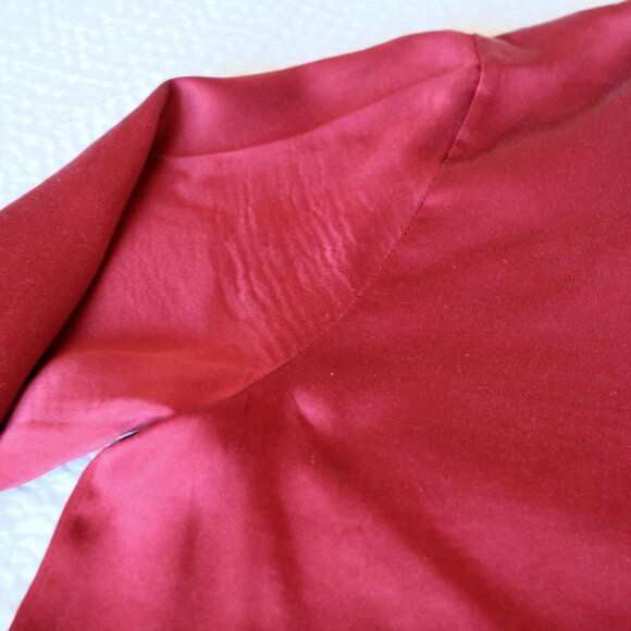 LILYSILK 100% Mulberry Silk Red Pajamas Long Sleeves Pants Set - Picture 7 of 16